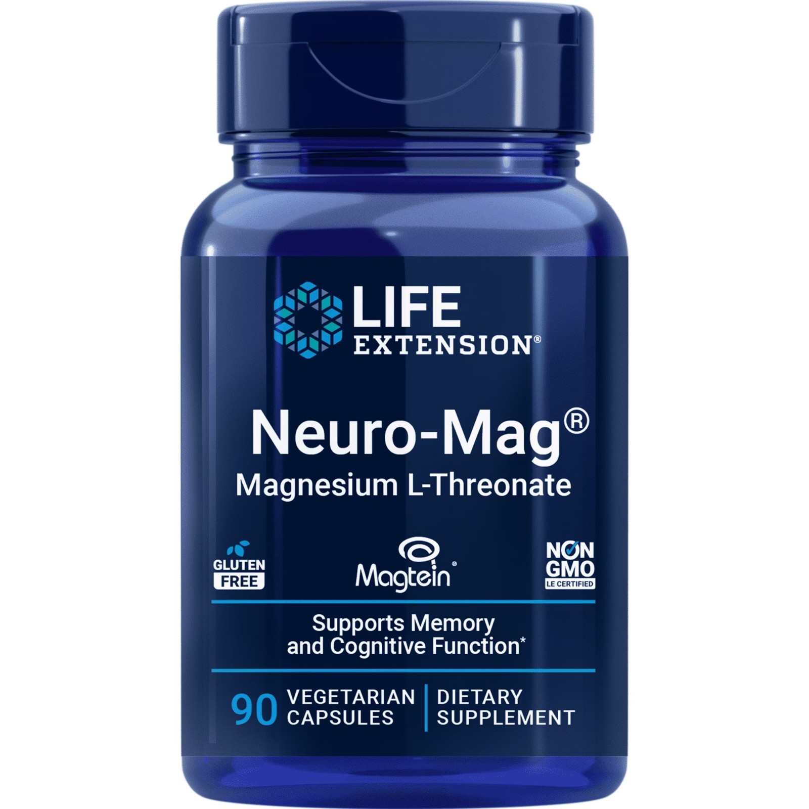 Neuro-Mag Magnesium L-Threonate from 2000 mg Magtein – Life Extension 90caps