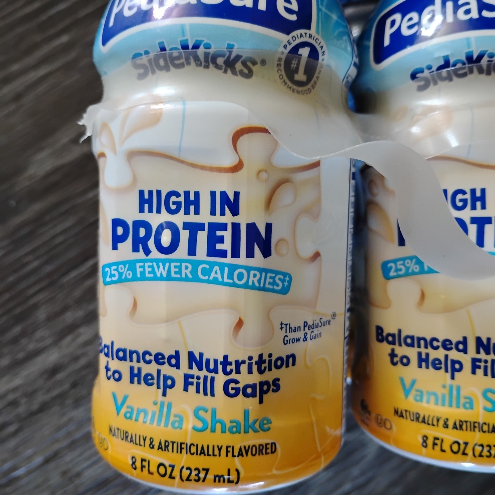(12 BOTTLES) PediaSure SideKicks Protein Vanilla/Cho Shake-8 fl oz