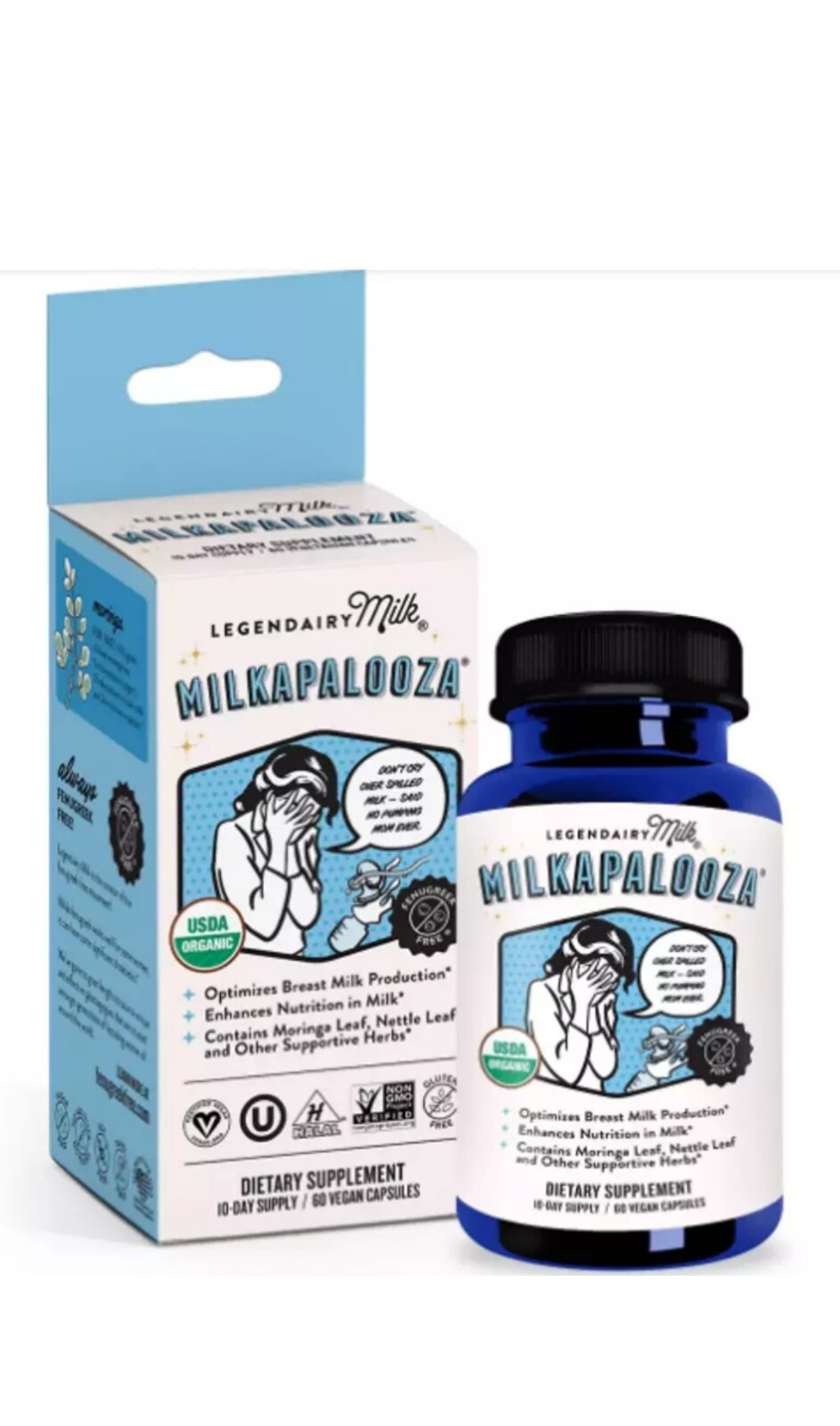 Legendairy Milk Milkapalooza 60 Capsules Sealed Exp:07/2025 ,
