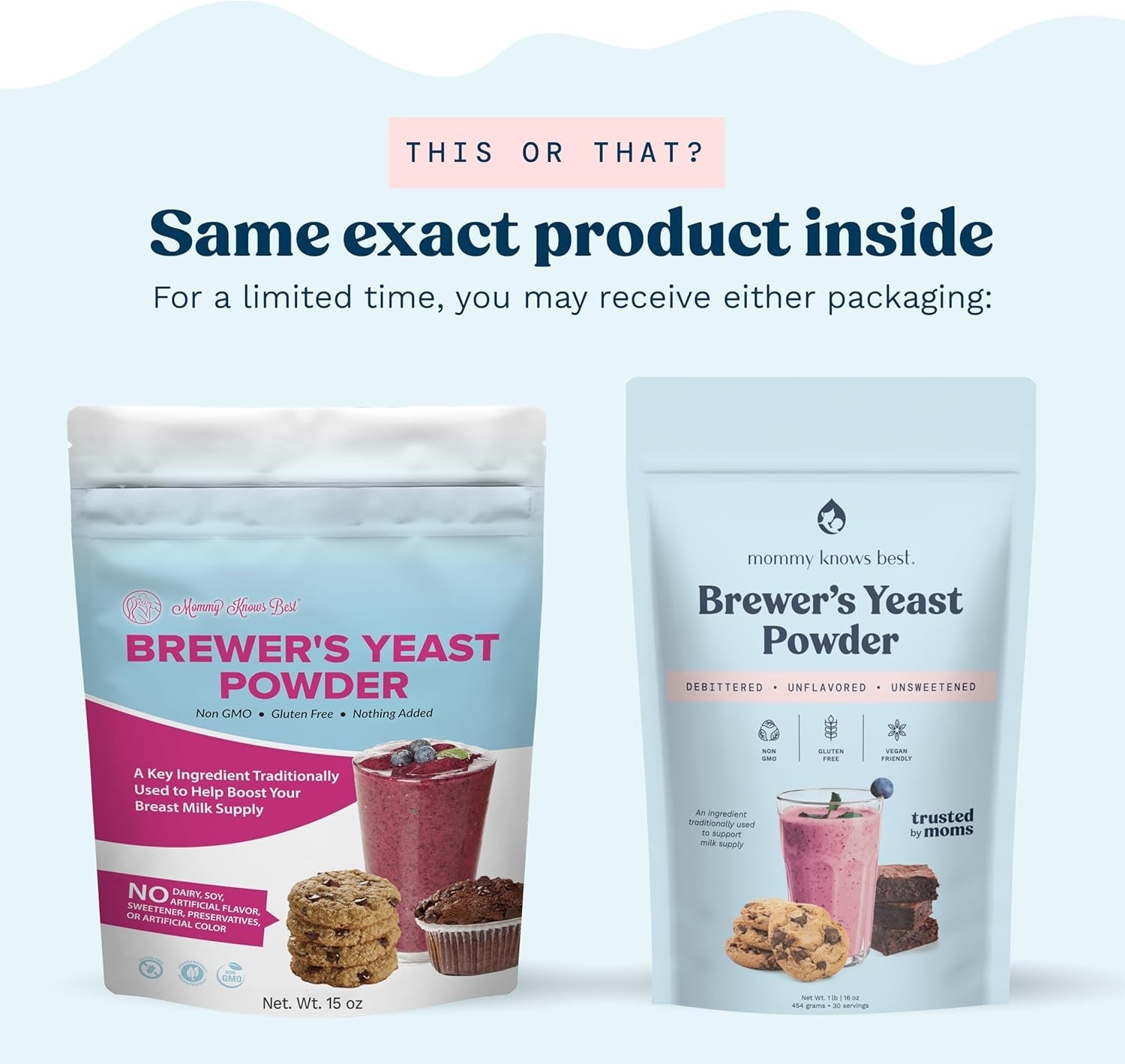 Mommy Knows Best Brewer’s Yeast Powder Breastfeeding Support, Gluten-Free, 15 oz