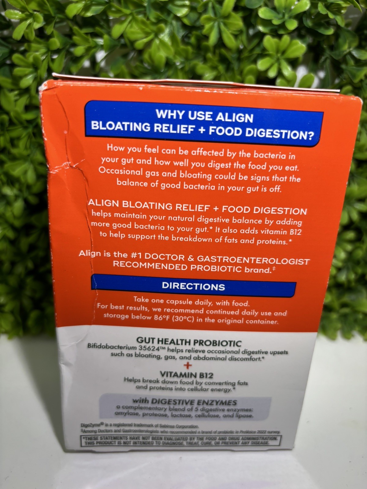 Align Probiotic Bloating and Gas Relief and Food Digestion – 28 Caps Exp 8/26🔥