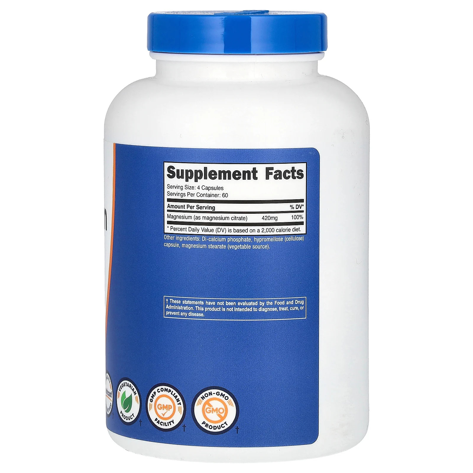 2 X Nutricost, Magnesium Citrate, 240 Capsules (105 mg per Capsule)