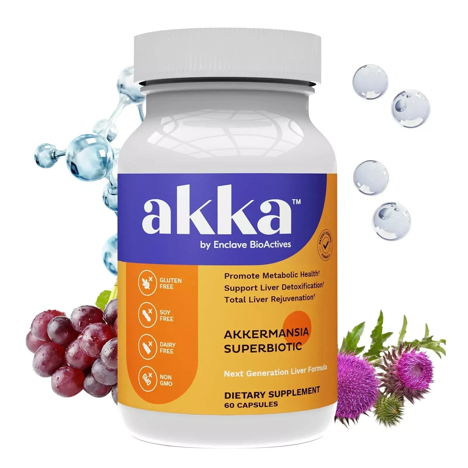 AKKA – Premium Liver Cleanse Detox & Repair Superbiotic,Gut Wellness, Milk Thist