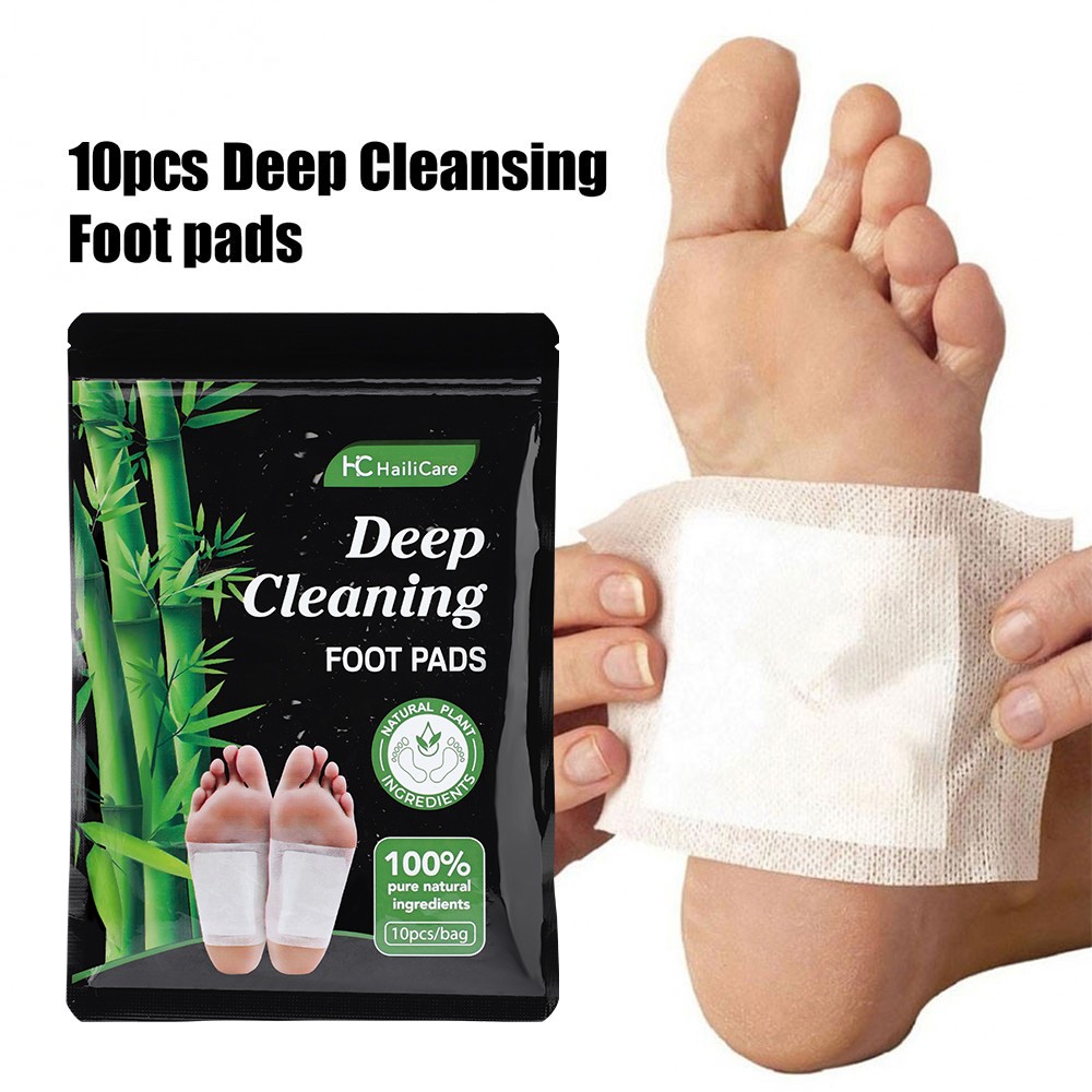 30x Wormwood Bamboo Charcoal Foot Paste Deep Cleaning Food Pads Organic Herbal