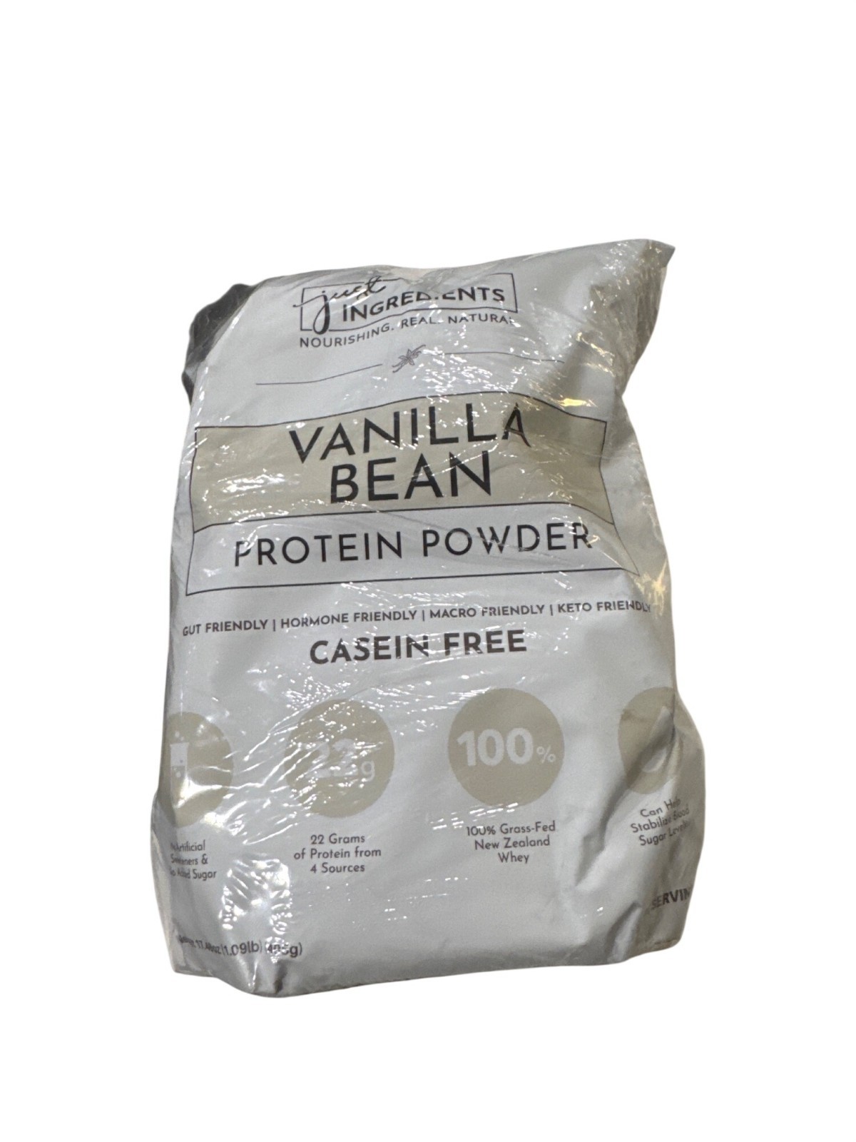Just Ingredients Vanilla Bean Protein Mix – 17.5oz – 15 Servings