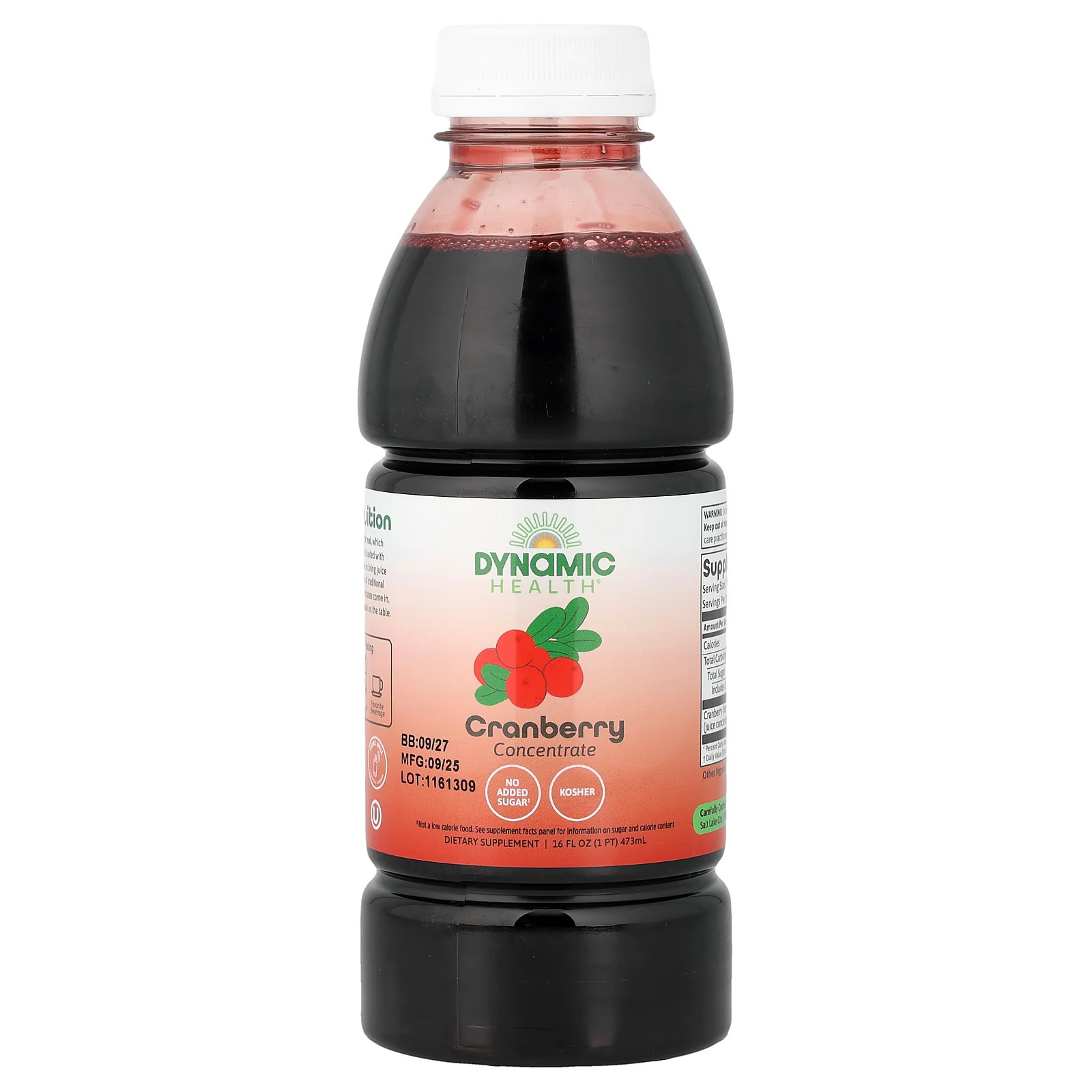 2 X Dynamic Health, Cranberry Concentrate, 16 fl oz (473 ml)