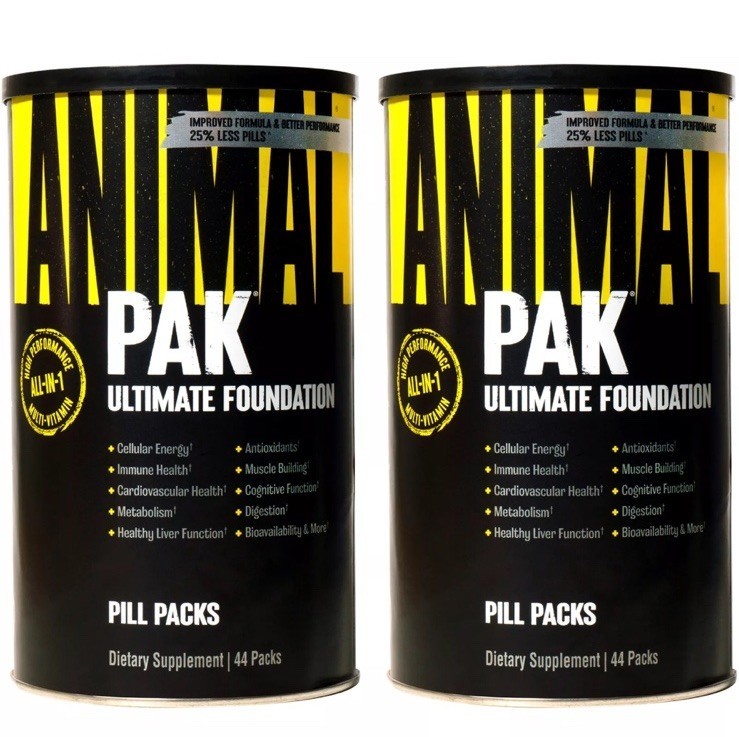 Universal Nutrition Animal Pak Dietary Supplement – 88 Packs, Two 44 Packs