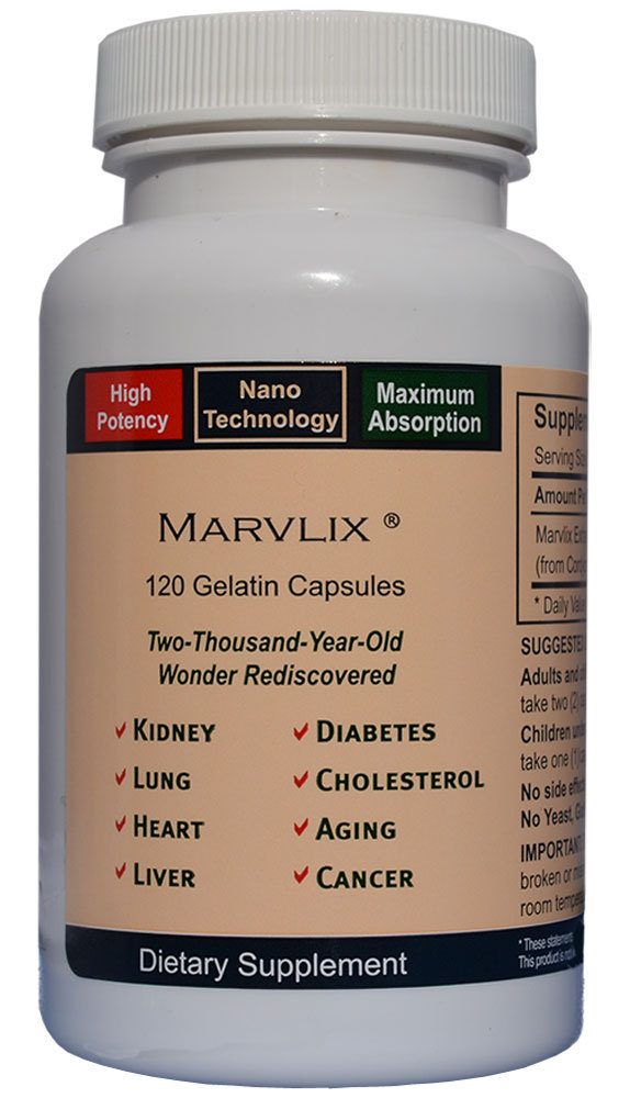 Elixir Industry Marvlix Cordyceps Sinensis Mushroom Immune, Heart, Lung 120 Caps