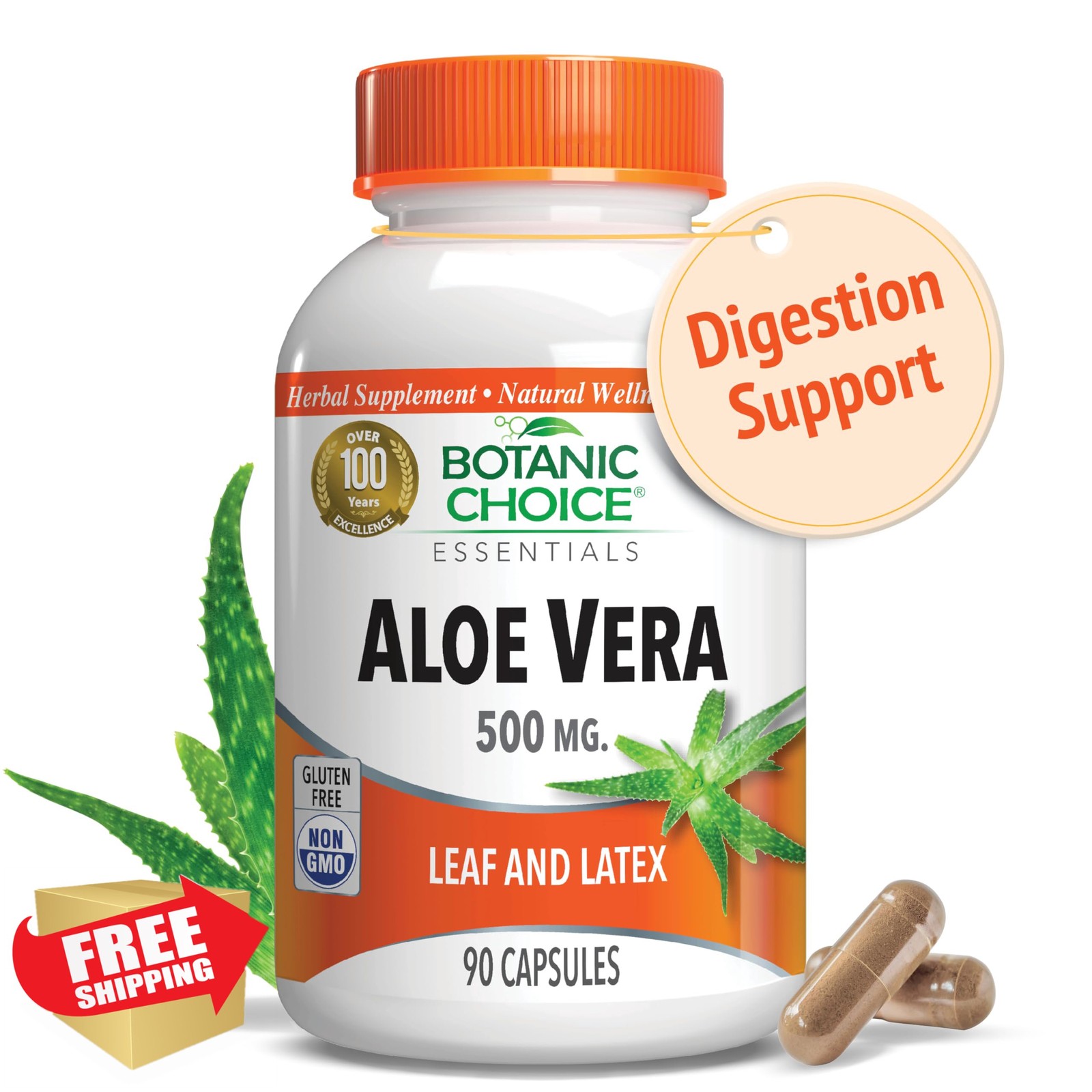 Botanic Choice Aloe Vera 90 Count Pack of 1