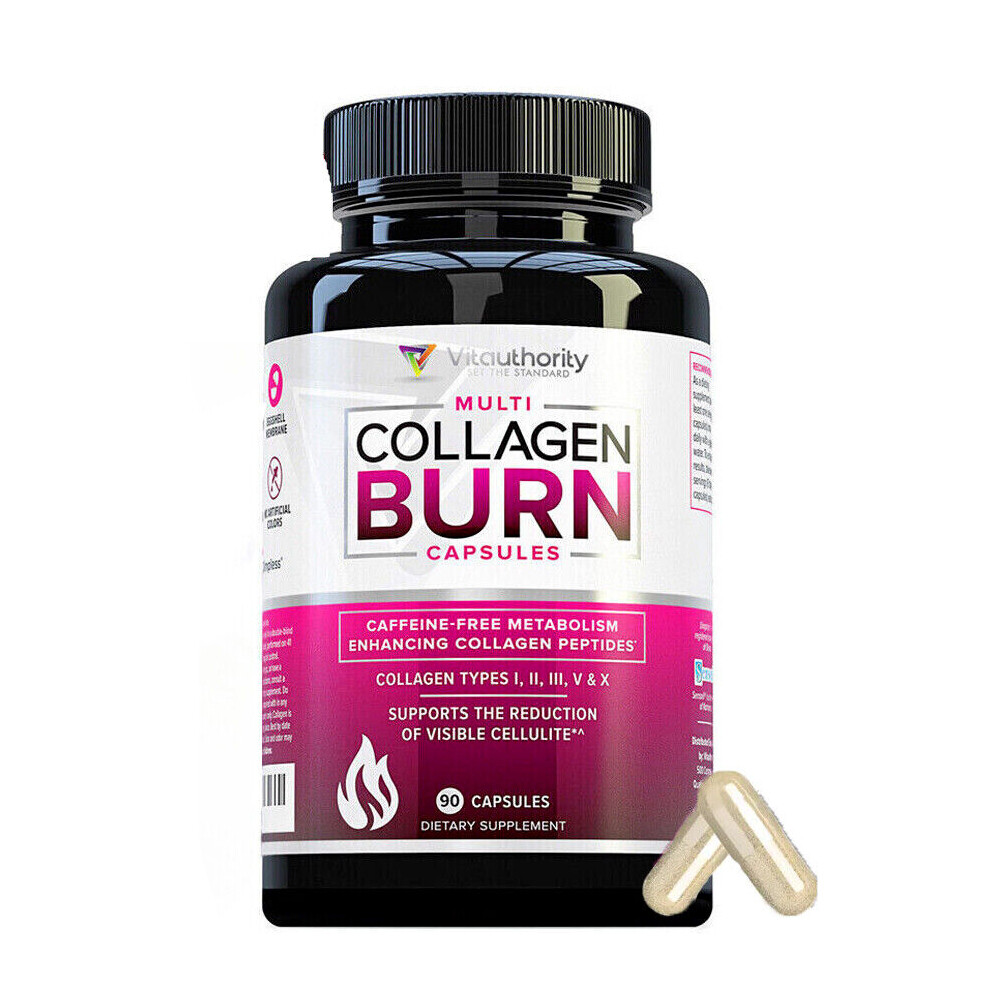 Multi Collagen Burn Capsules for Weight Loss – Hydrolyzed Collagen Peptides