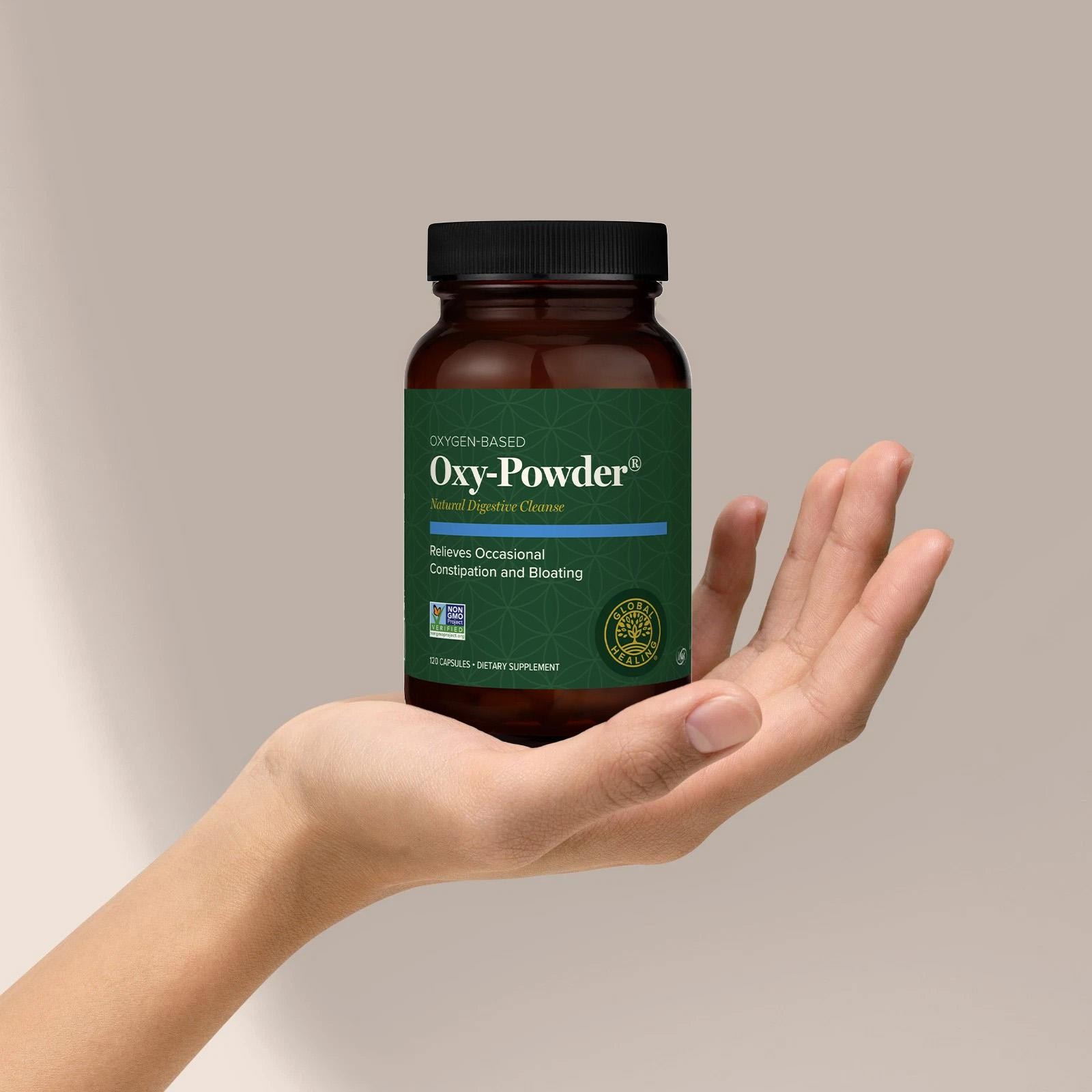 Oxy Powder Colon Cleanse & Natural Detox Pills For Constipation Relief – 120 Ct.