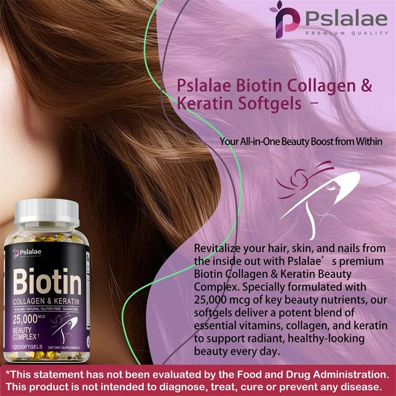 Biotin 120pcs – Increase Skin Elasticity, Supports Hair, Skin and Nail Health