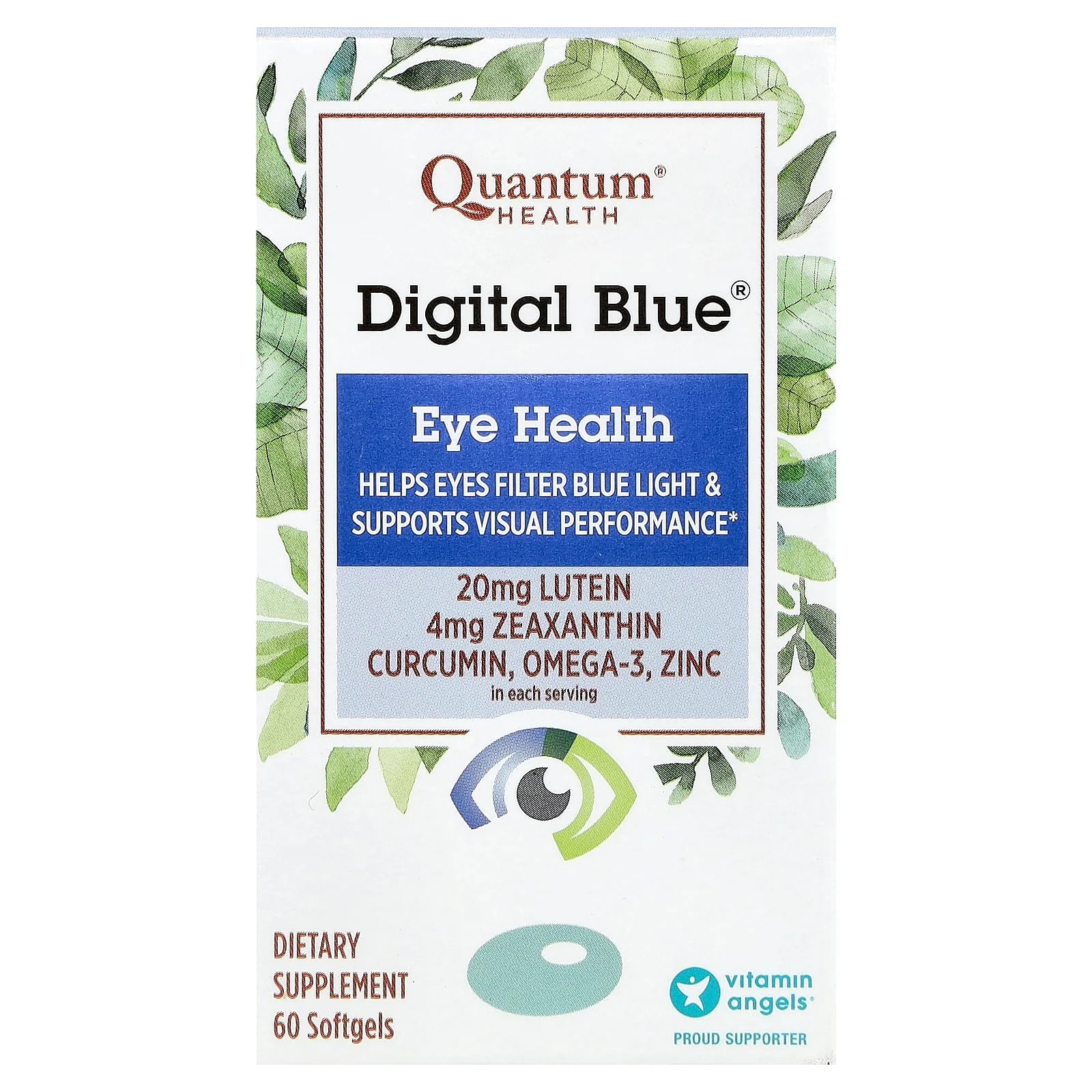 2 X Quantum Health, Digital Blue�, Eye Health, 60 Softgels