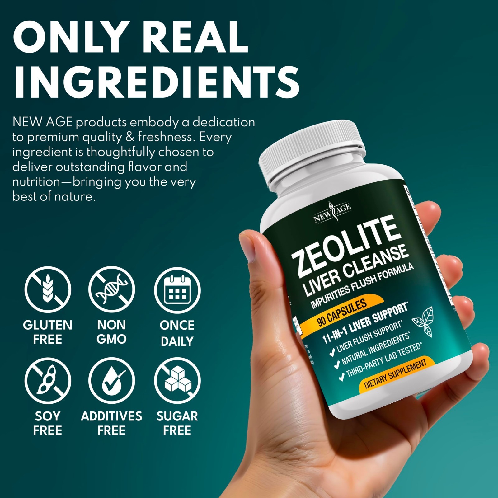 Liver Cleanse & Repair Supplement – Gut Health, Energy Boost, Zeolite, Noni, NAC
