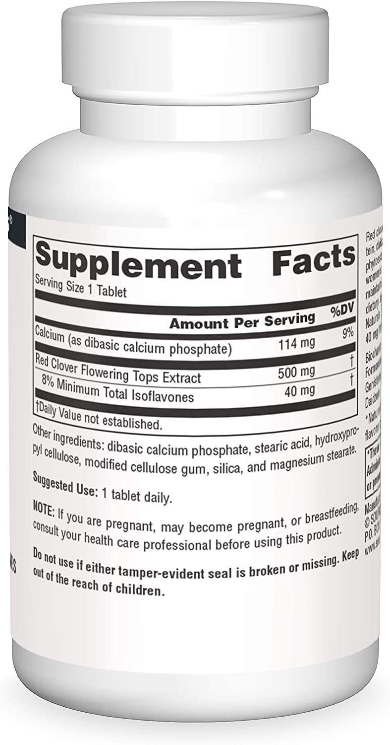 Source Naturals Red Clover Extract 500 mg 60 Tablet