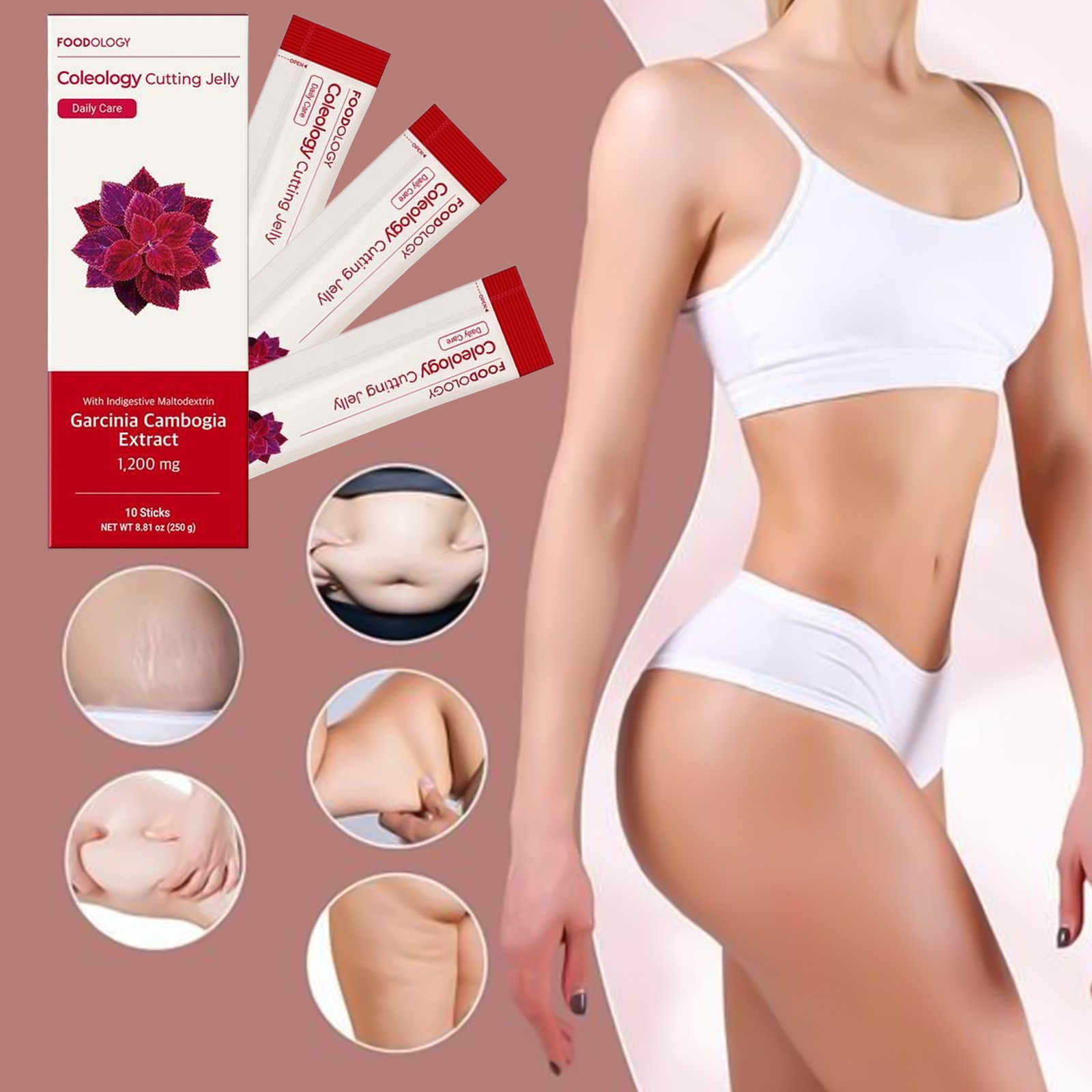 FOODOLOGY Coleology Weight Cutting 250g(25g X Sticks) 10 Jelly Loss Supplements-