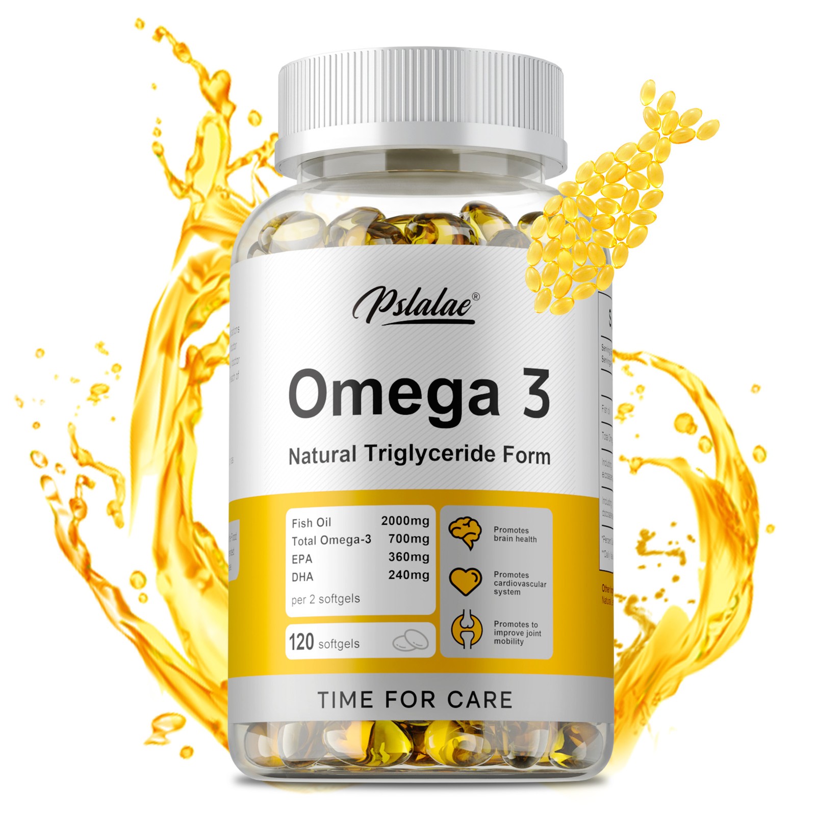 OMEGA-3 120pcs – Reduce Stress, Improve Mood, Support Joint Flexibility
