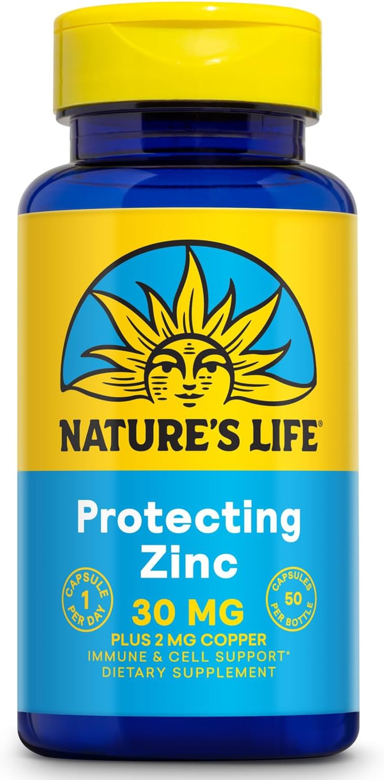 Zinc Picolinate 30Mg plus 2Mg of Copper – Chelated Zinc Supplement for Immune C