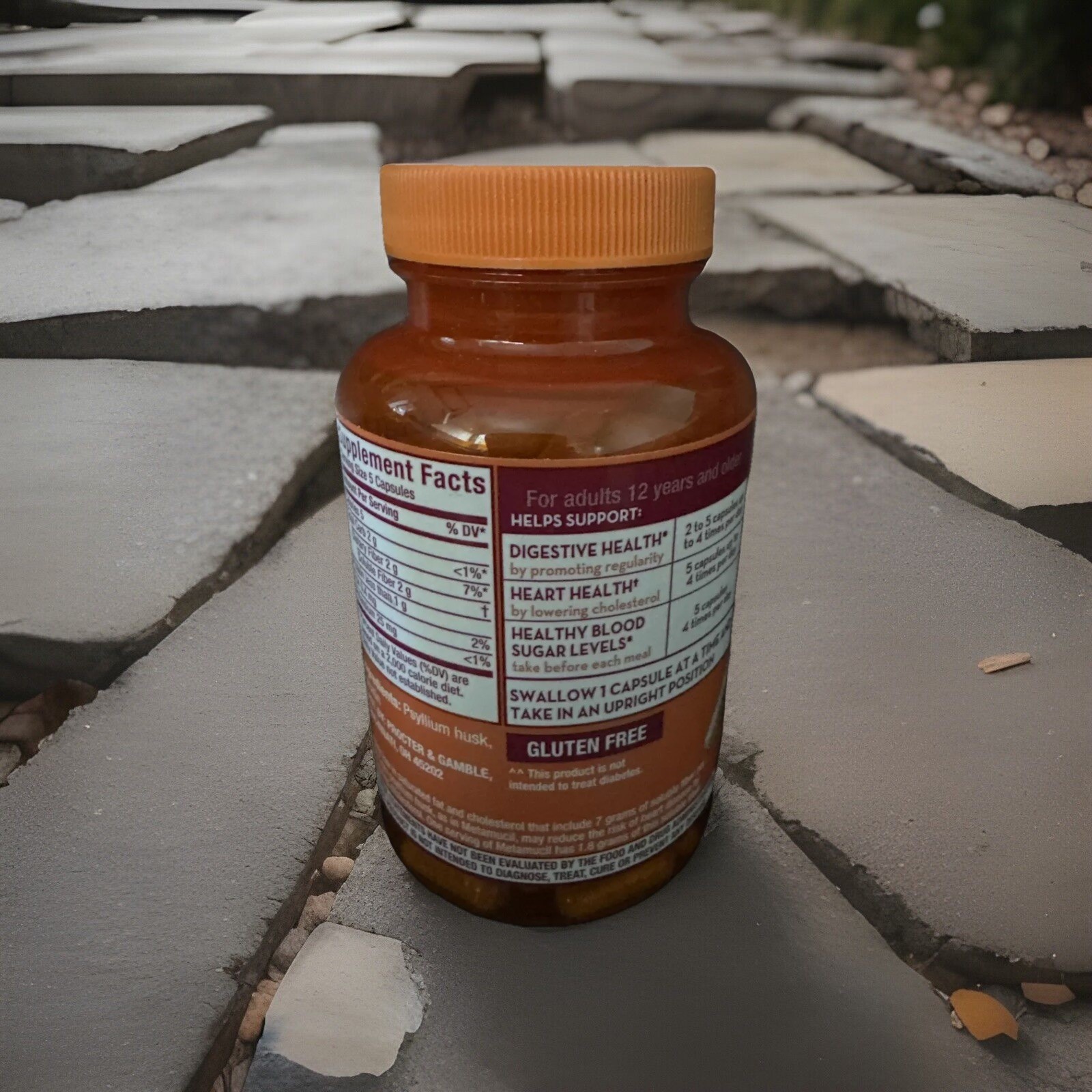 Metamucil 3 in 1 Fiber 160 Capsules Psyllium Fiber Supplement