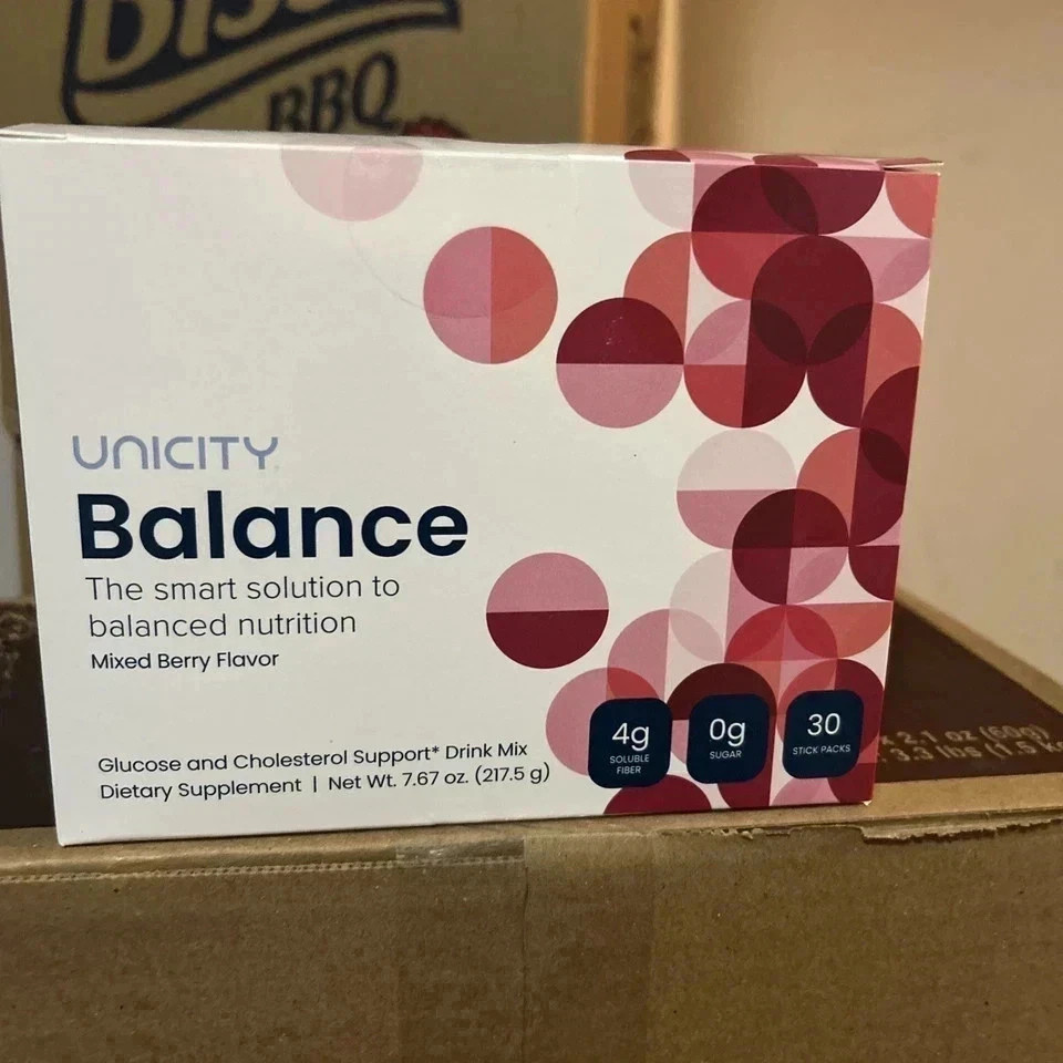 Unicity Balance 30 Count /Sticks Pack Mixed Berry New Sealed &- Free Shipping
