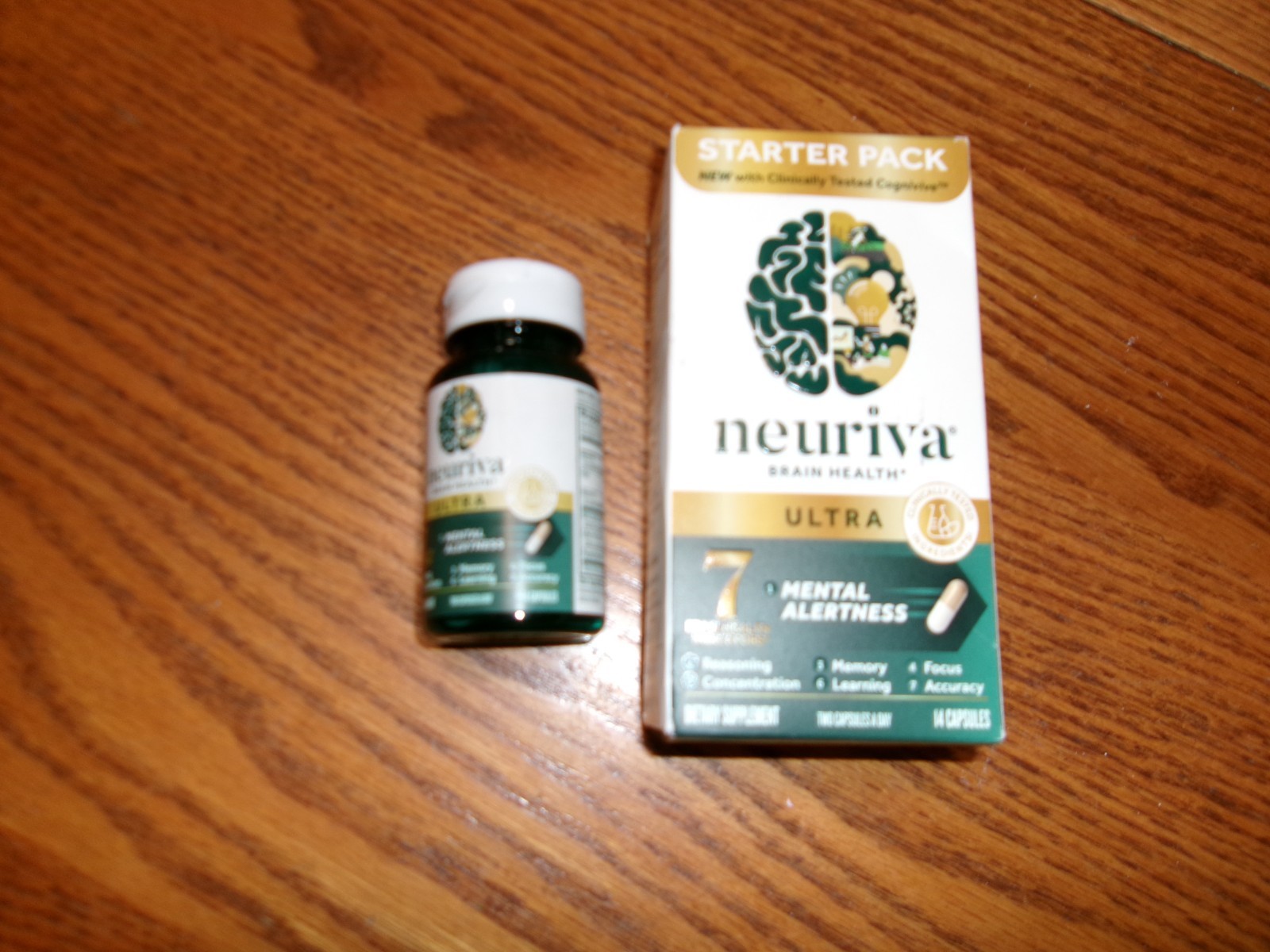 2 bottles Neuriva Ultra Brain Health Alertness 14 Caps each READ DESC for exp