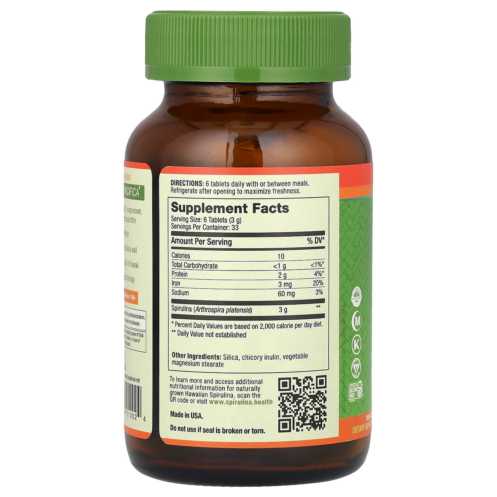 2 X Nutrex Hawaii, Pure Hawaiian Spirulina�, 500 mg, 200 Tablets