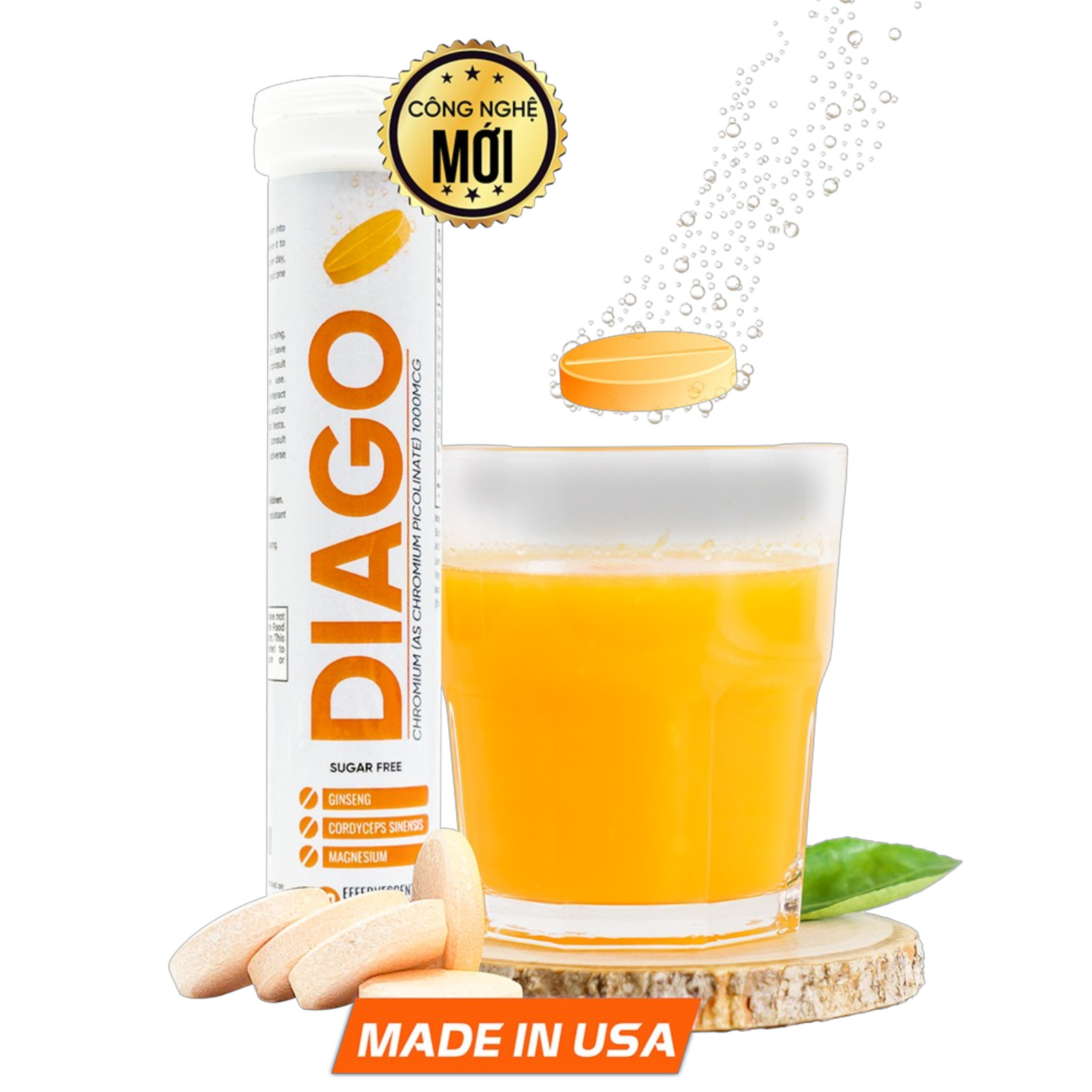 DIAGO Thảo Dược, hỗ trợ ổn định đường huyết (100% Sản Phẩm Chính Hãng USA) 2pcs