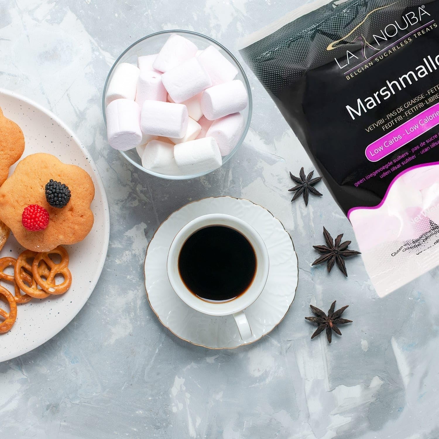 Guilt-Free Sugar-Free Marshmallows: 2.7 oz Perfect for Snacks or Baking Delights