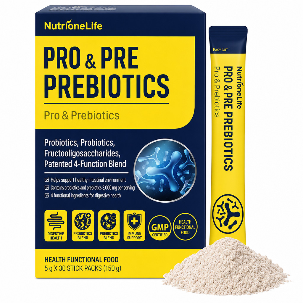 Korea Pro & Prebiotics Powder – 1 Billion CFU Multi‑Strain Blend for Digestive W