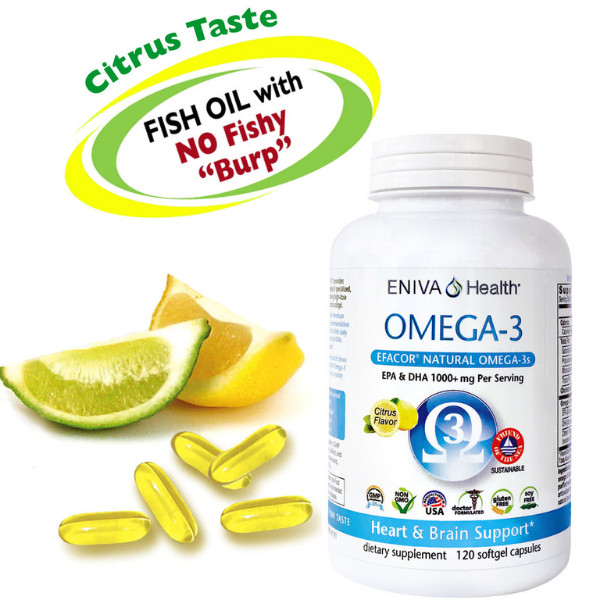 Eniva Premium UltraPure Fish Oil Omega-3 (120 Softgels)