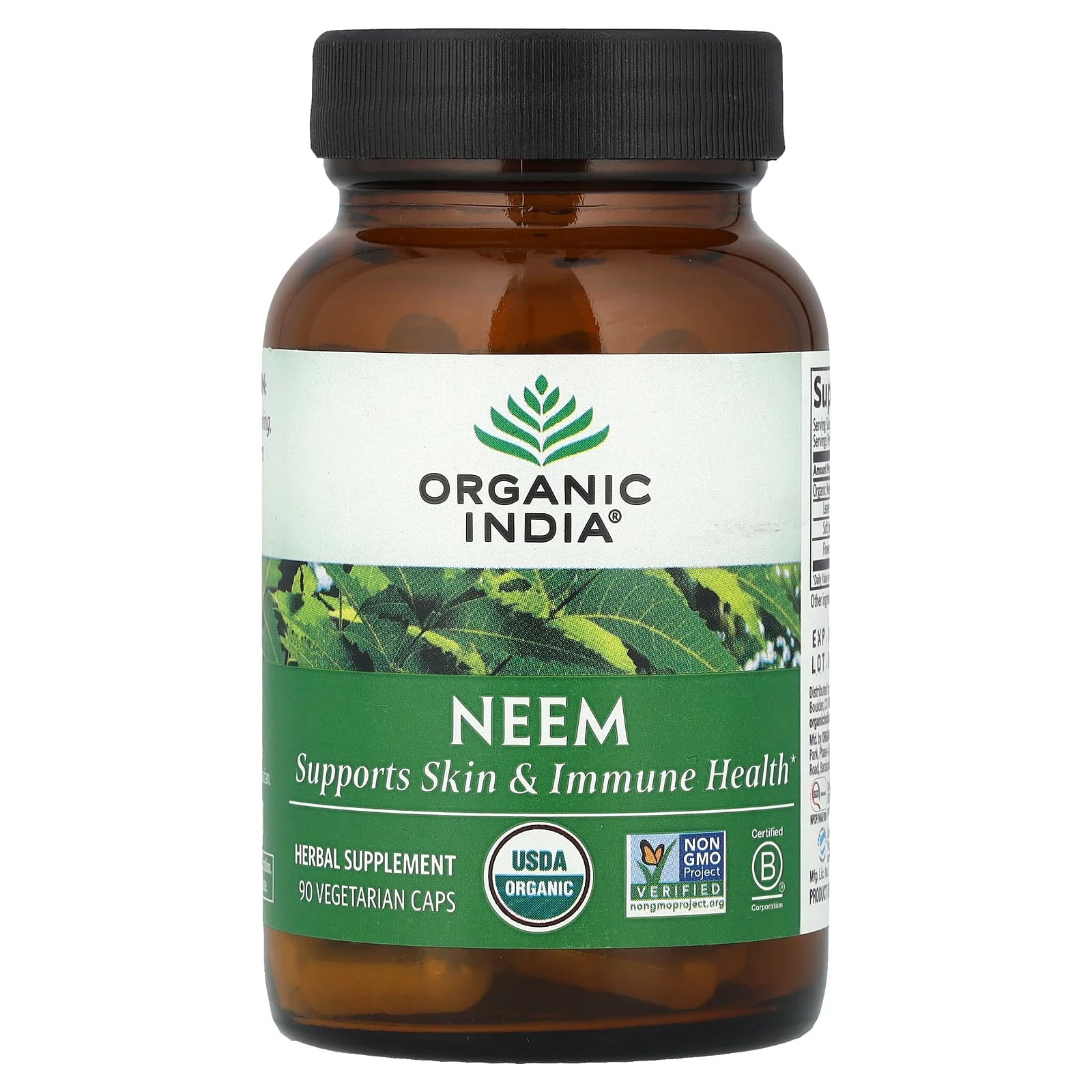 2 X Organic India, Neem, 90 Vegetarian Caps