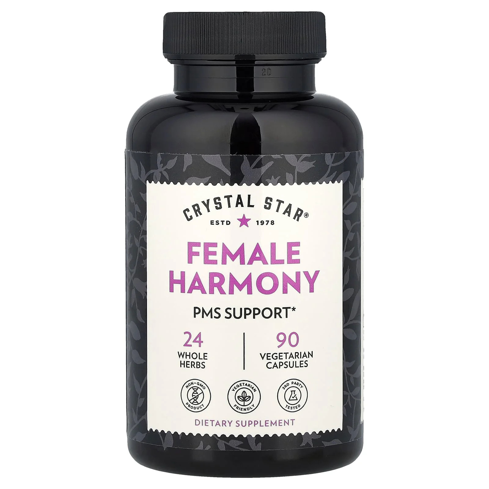 2 X Crystal Star, Female Harmony, 90 Vegetarian Capsules