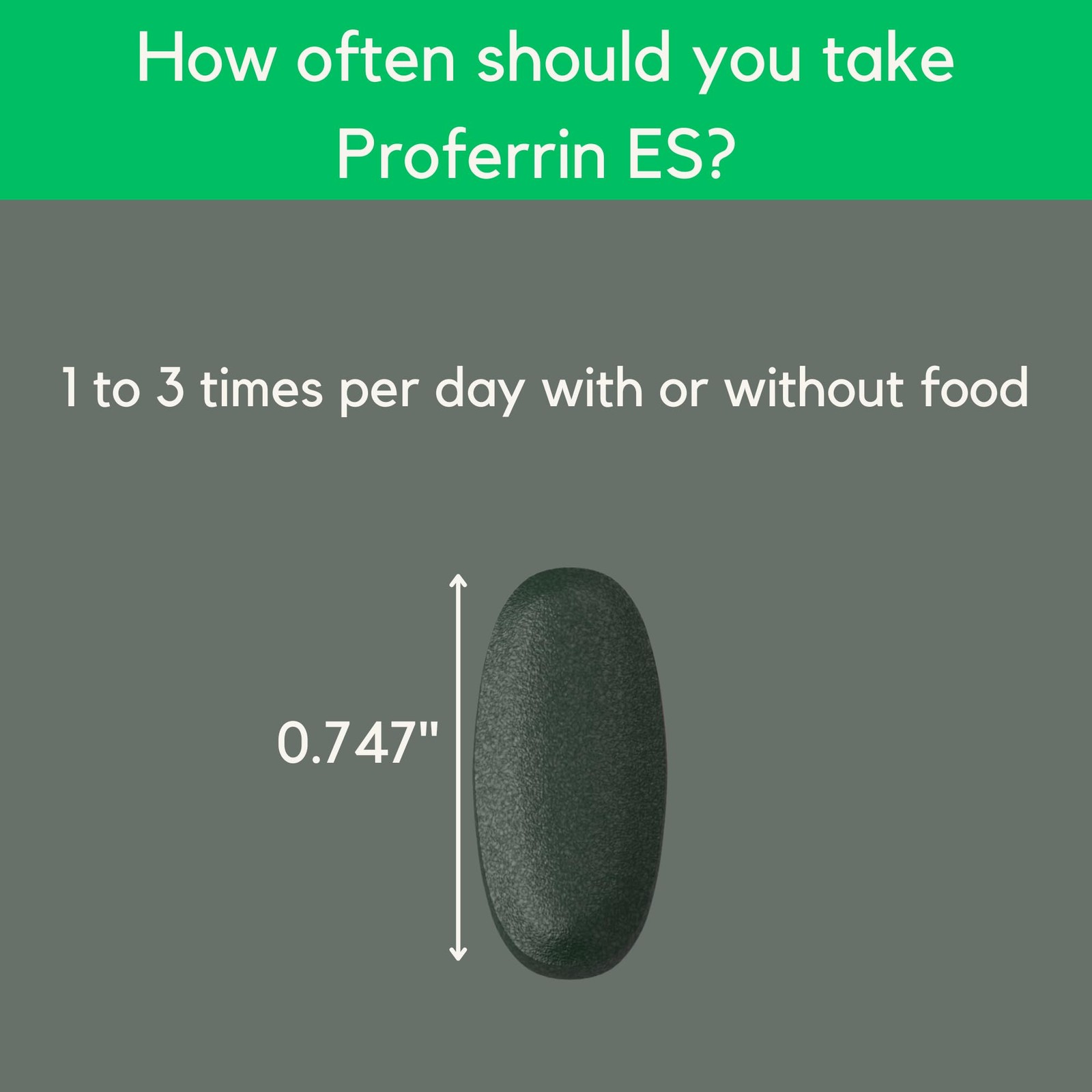 ES Heme Iron Polypeptide Dietary Supplement Tablets, Blue/Green, 90 Count, Basic