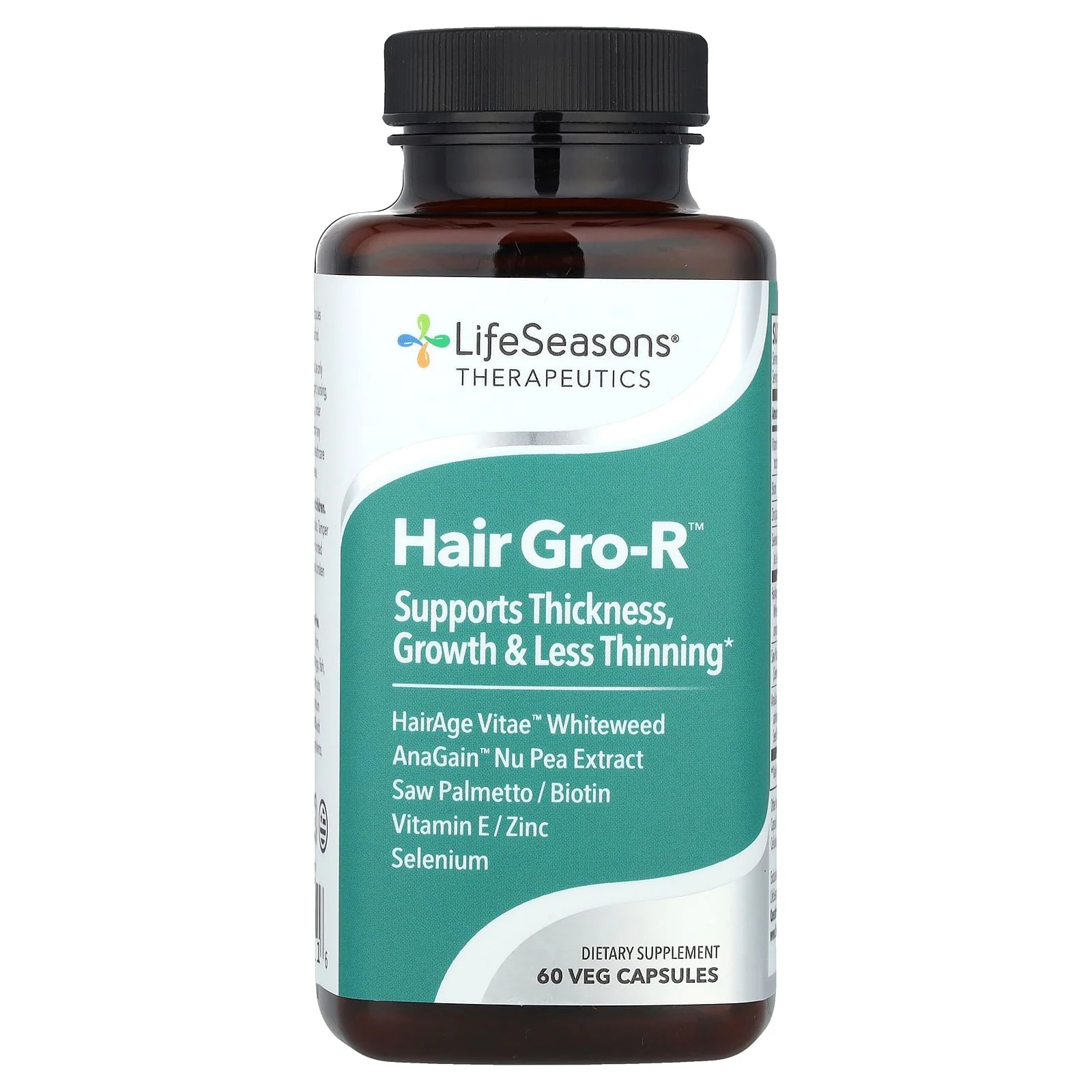 2 X LifeSeasons, Therapeutics, Hair Gro-R�, 60 Veg Capsules