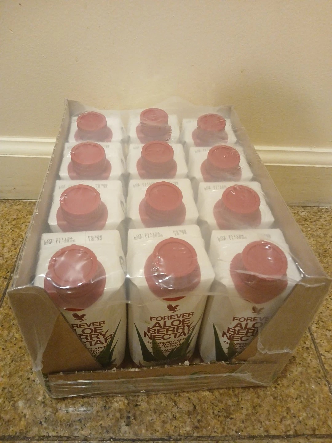 Forever Aloe Vera Gel Berry Nectar Minis – 12 /0.33ml To GO size. KOSHER/HALAL