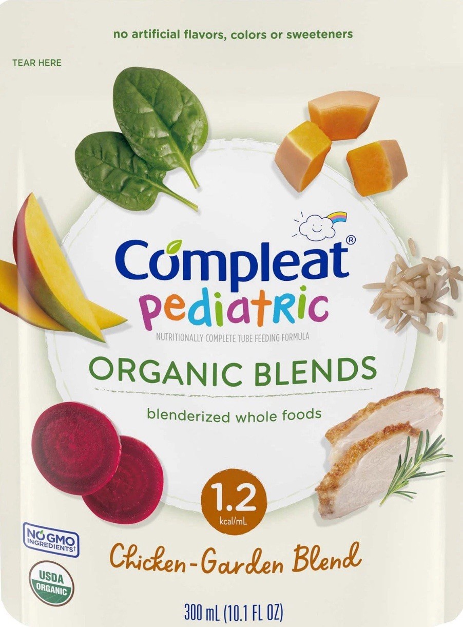 Compleat Pediatric Organic Blends Tube Feeding Chicken-Garden 10.1 oz 24 Ct