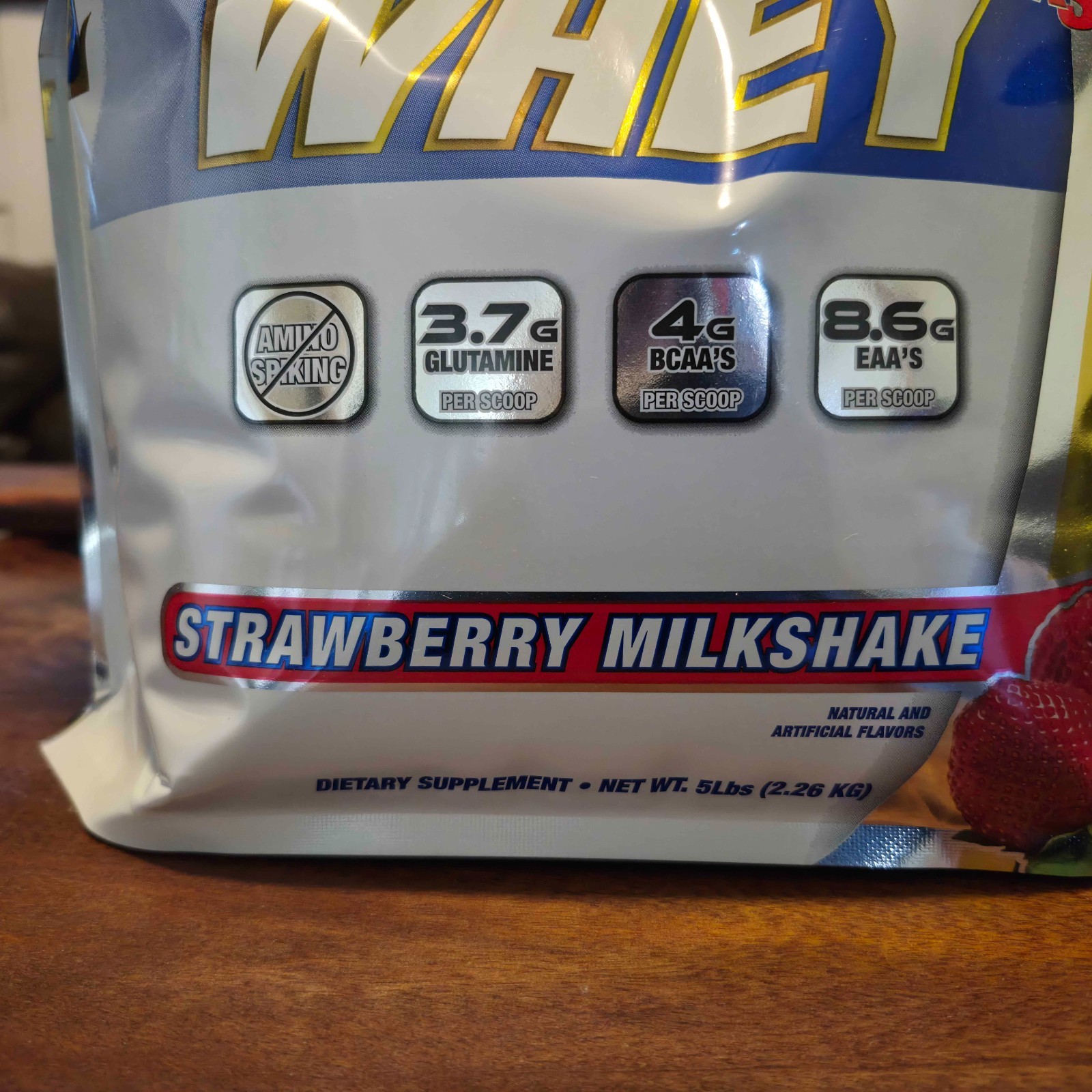 4 Pack, 5LB Whey Protein NEW Strawberry Milkshake SEALED (20lbs Total)
