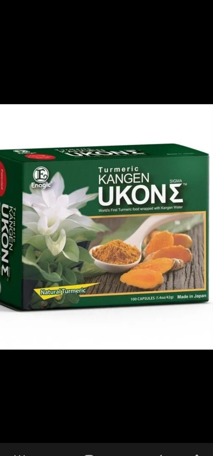 Enagic Turmeric Kangen Ukon Organic Multivitamins Vegeterian Capsules –