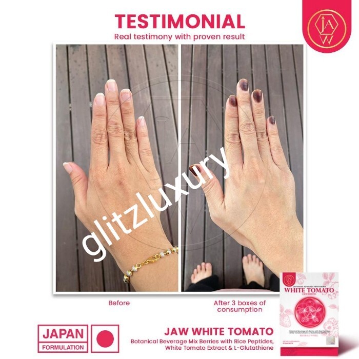 Jaw white tomato Japanese advance whitening perfect Combo 👌👌
