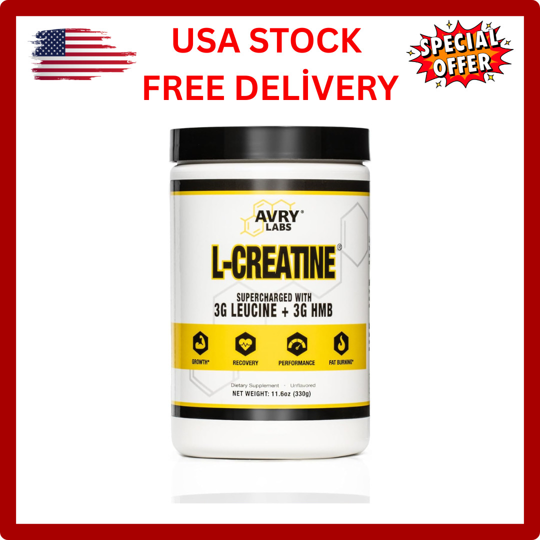 L-CREATINE Supplement: Creatine Monohydrate W/Leucine Amino Acid and HMB – Suppo