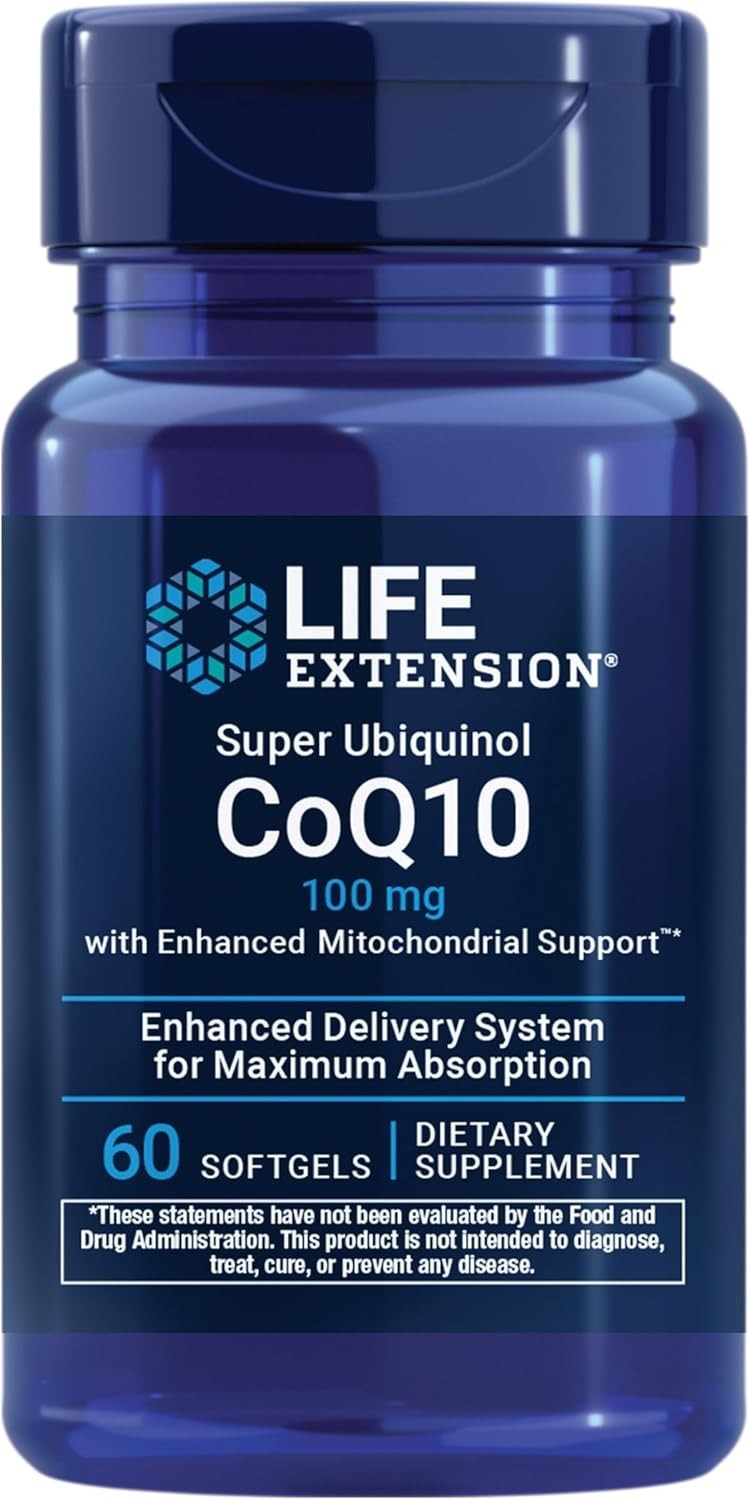 Super Ubiquinol CoQ10 with Enhanced Mitochondrial Support, Potent Heart Healt…