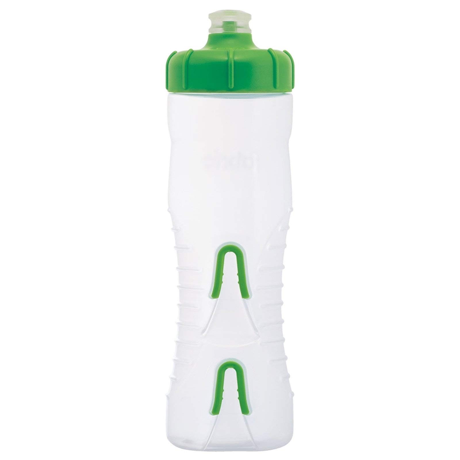 Fabric Cageless Water Bottle, 750ml, Green 25 Ounces, Clear/green