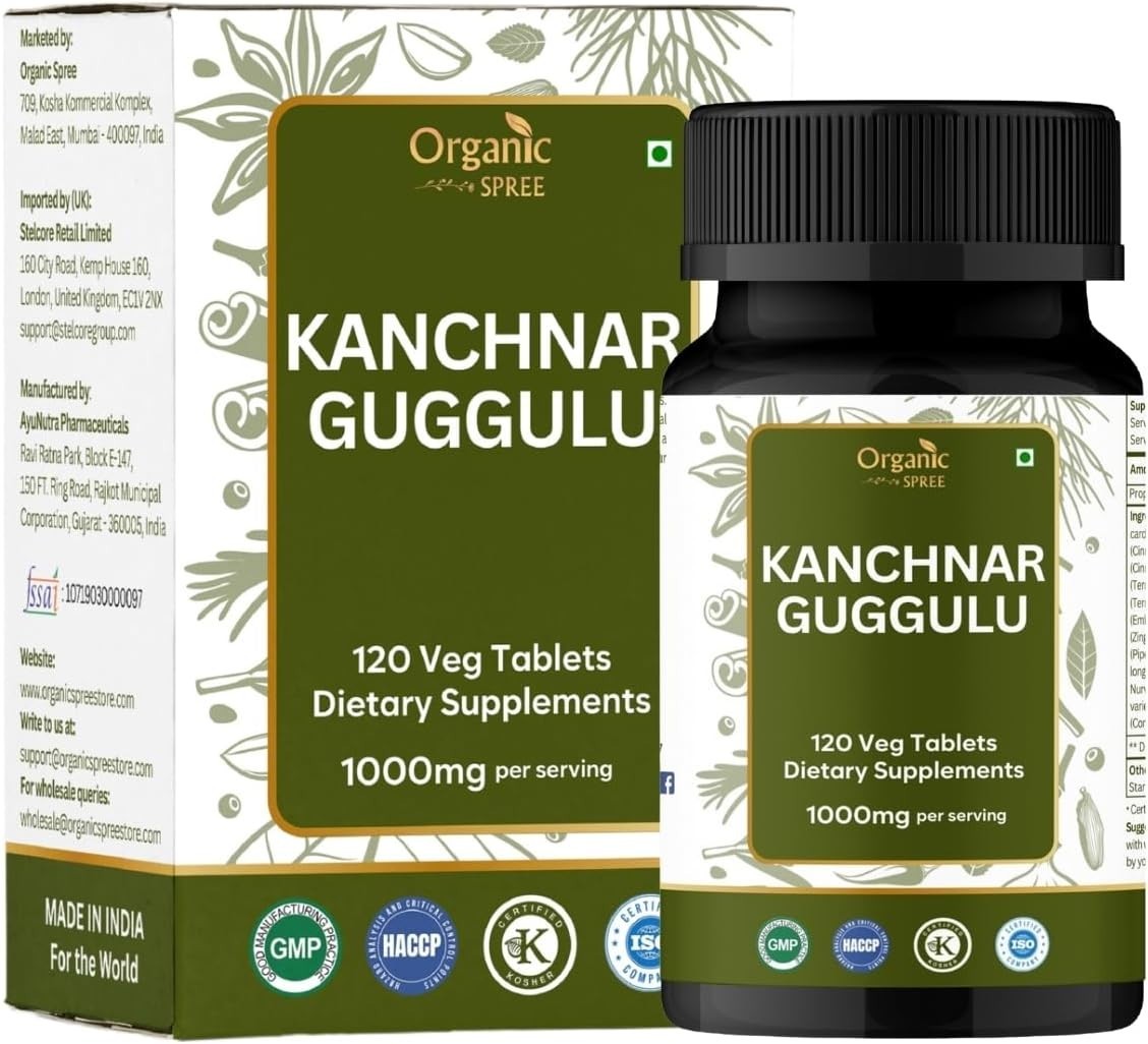 Kanchnar Guggulu Herbal Ayurvedic Immune, Detox & Lymphatic Support Supplement