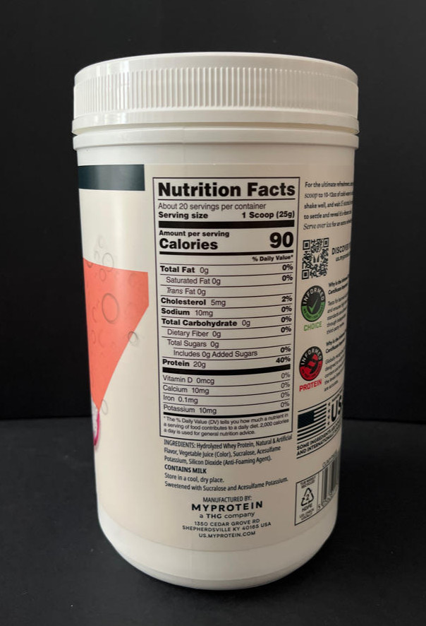 Myprotein Clear Whey Isolate *03/2027* Protein Powder Tropical Dragonfruit