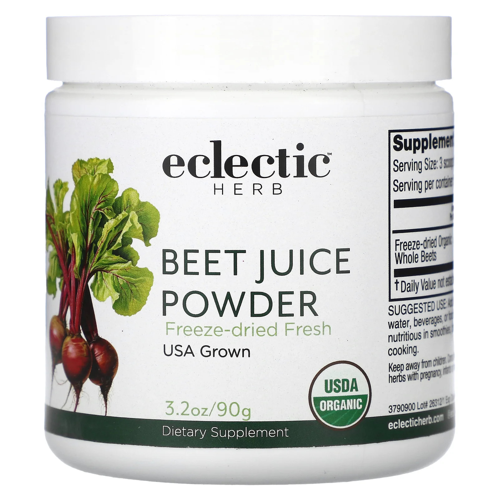 2 X Eclectic Herb, Beet Juice Powder, 3.2 oz (90 g)