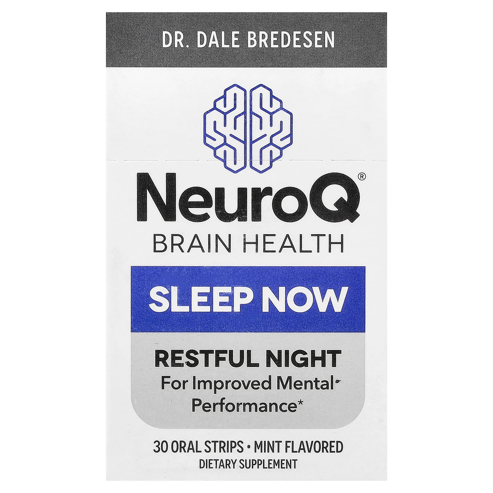 2 X LifeSeasons, NeuroQ�, Brain Health, Sleep Now, Mint, 30 Oral Strips