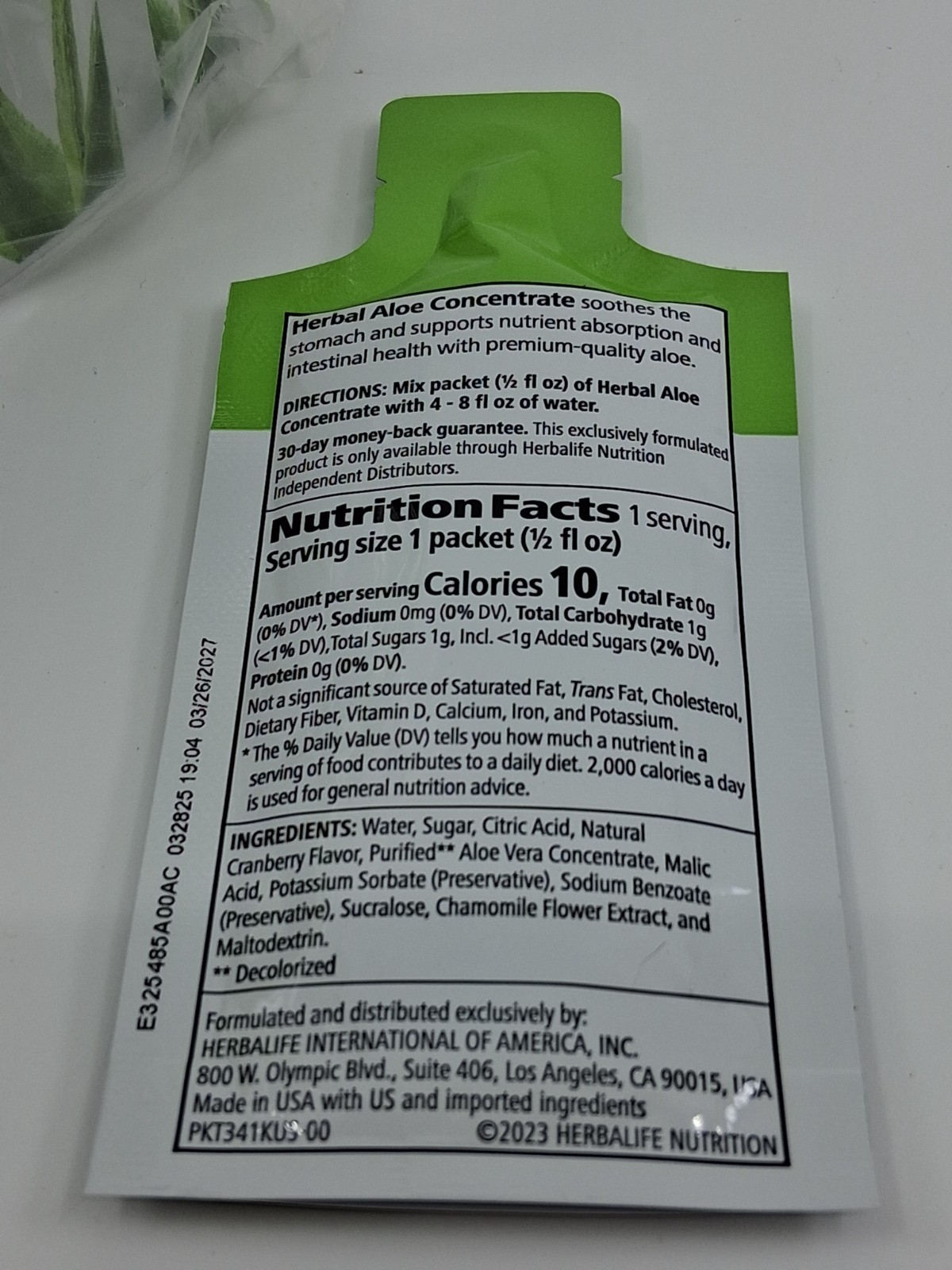 Herbalife Nutrition – Herbal Aloe Concentrate – 30 servings EXP: 3/2027