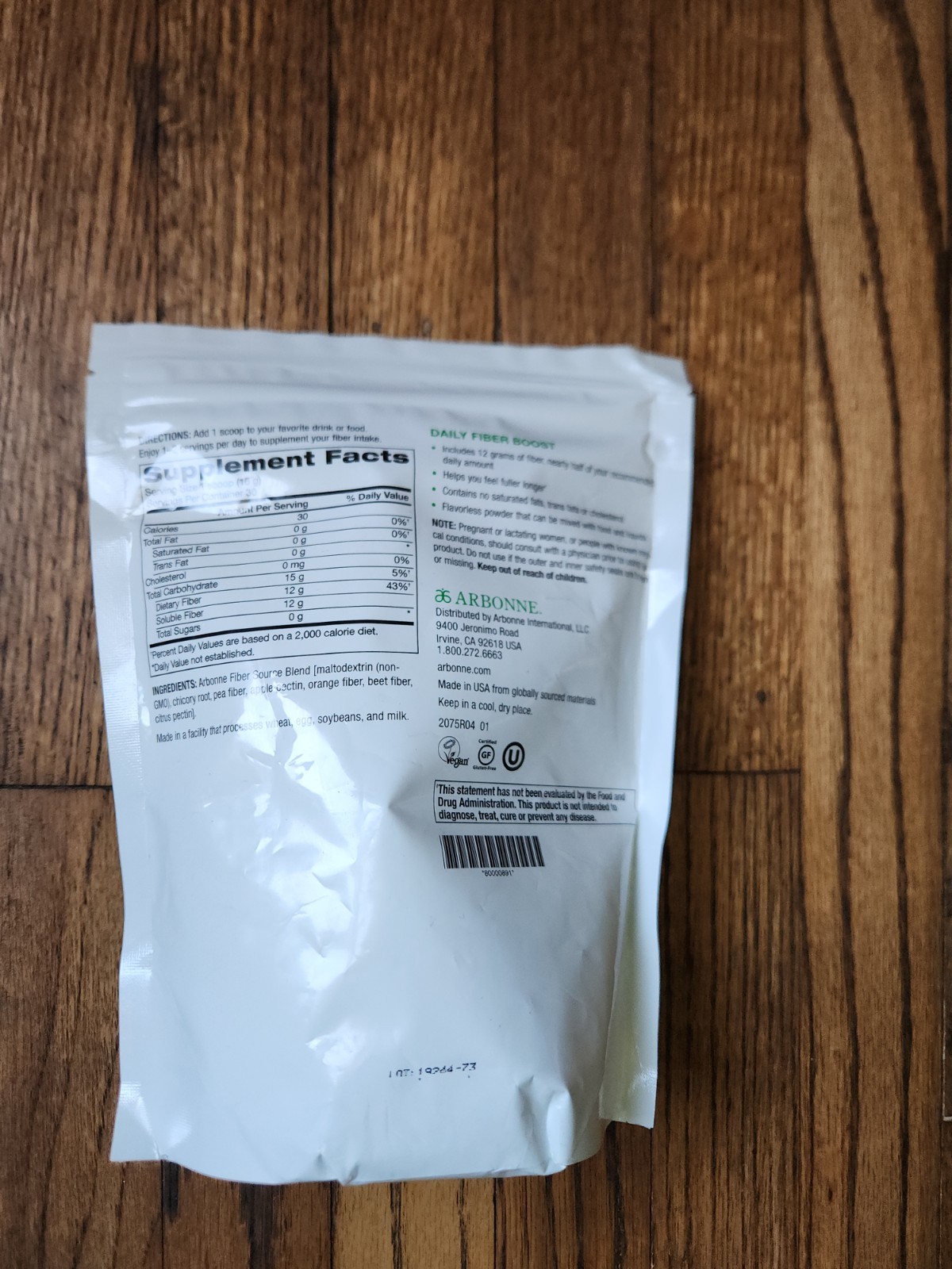 Arbonne Daily Fiber Boost 16.9 Oz 1 Lb Discontinued FAST SHIPPING