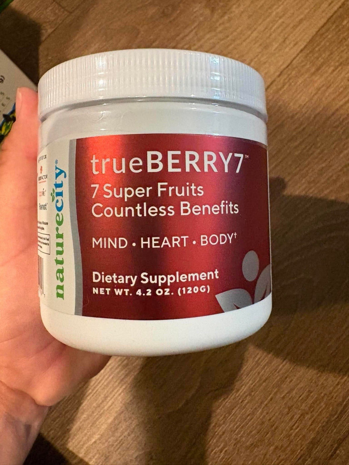 NatureCity True Berry 7 Super Fruits Blend Drink Mix Mind Heart Body 4.2 Oz New