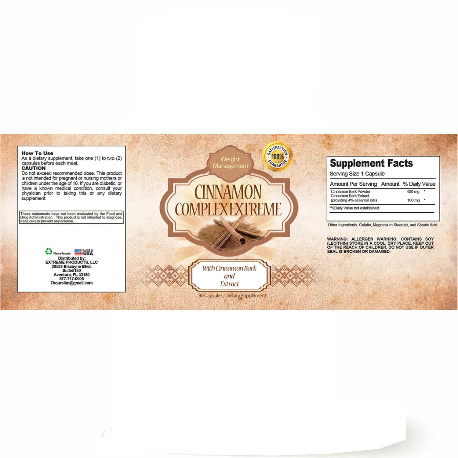 Cinnamon 1000mg Support Fat Weight Loss Blood Sugar Dietary Pills Free Shipping